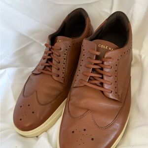 Cole Haan Brown Leather Wingtip Sneakers